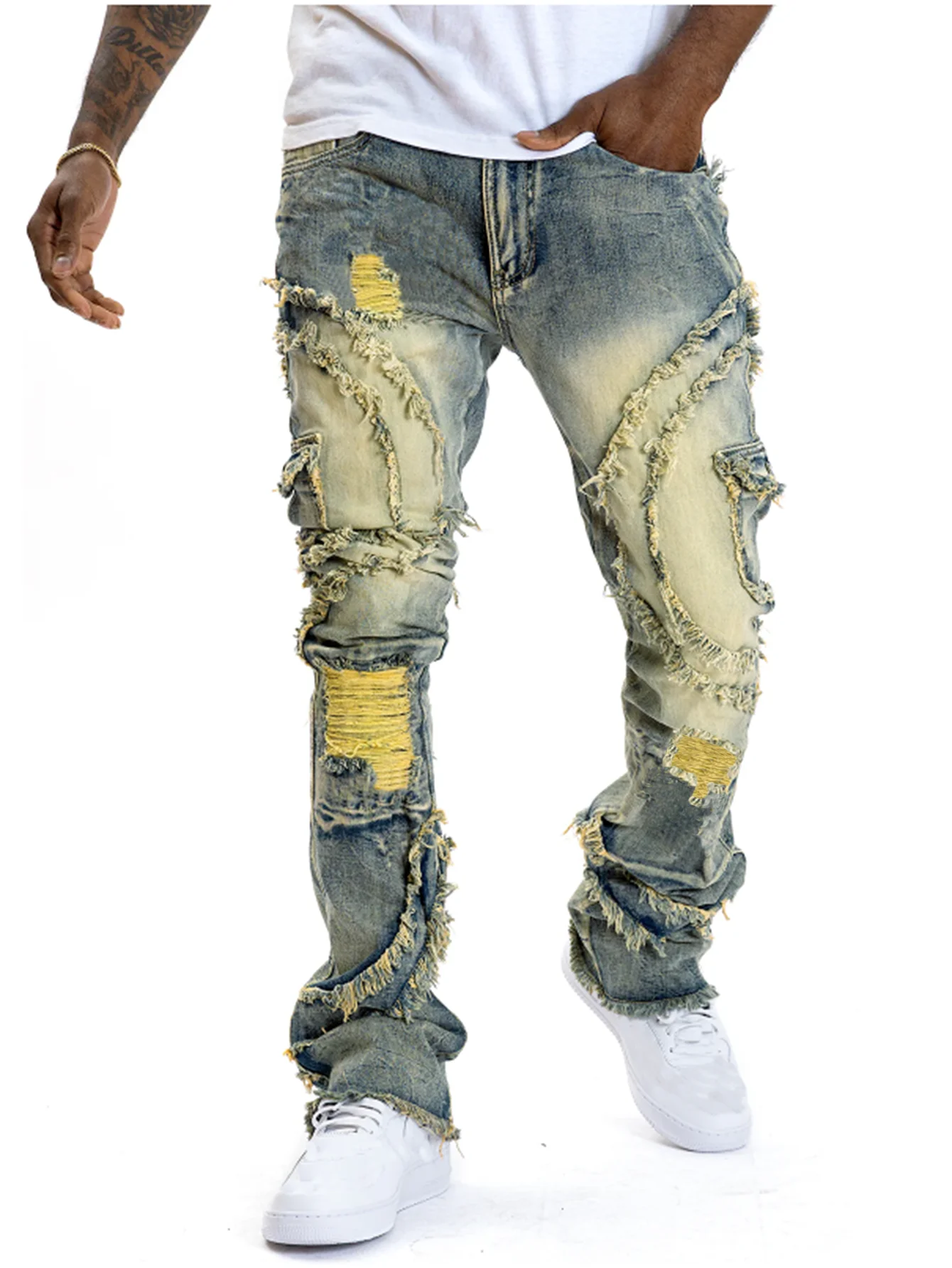 2025 Nieuwe Mannen Gescheurde  - Street Fashion Men 2025 recensie en prijs