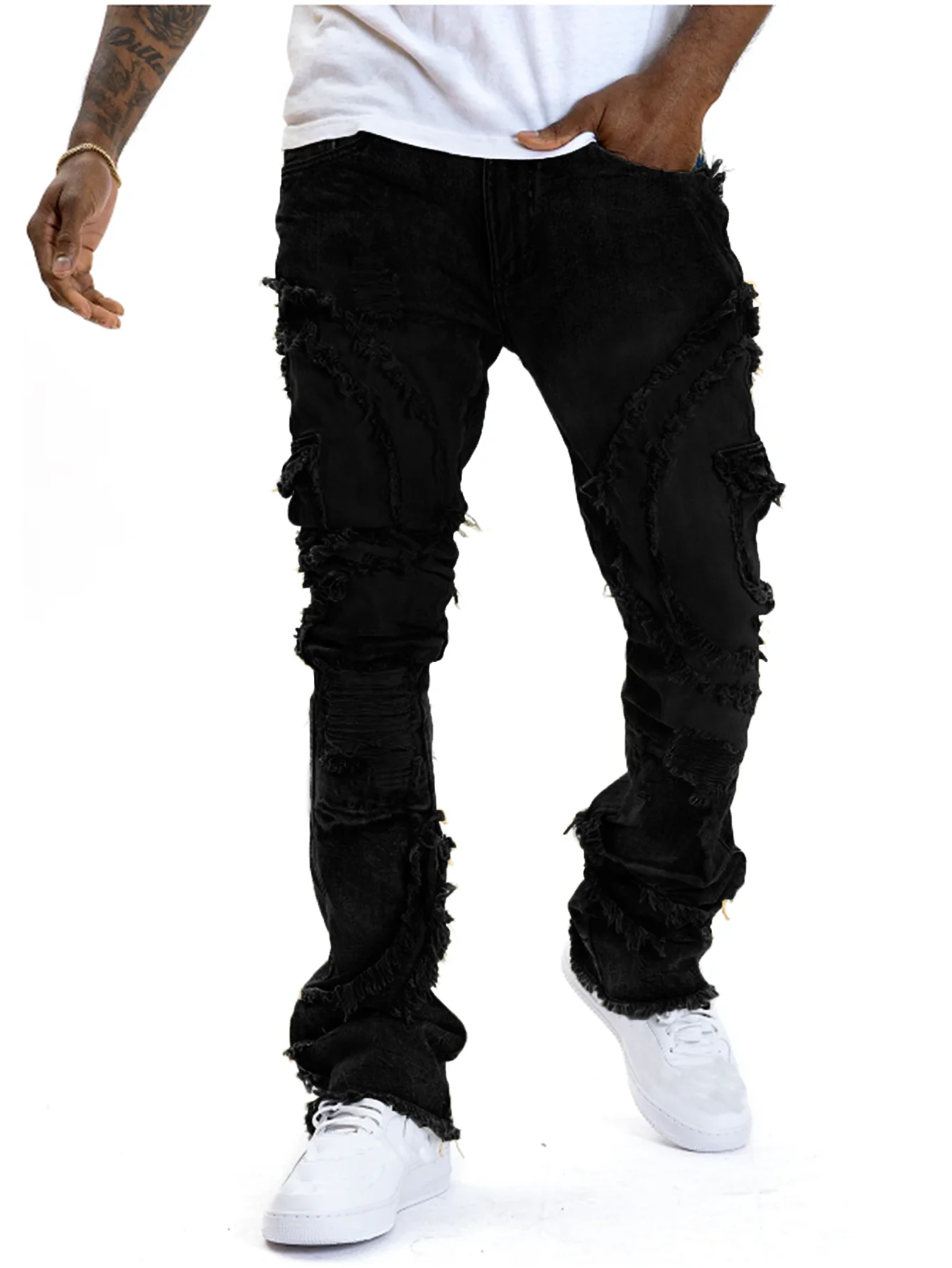 2025 Nieuwe Mannen Gescheurde  - Street Fashion Men 2025 recensie en prijs